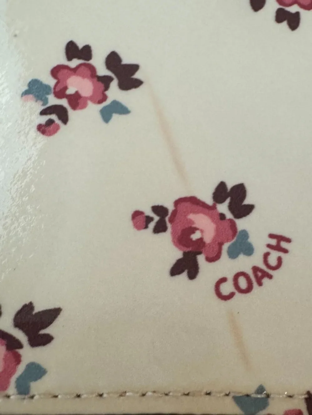 Coach Floral Bloom Bowery Crossbody Patent Leather Chain Shoulder Bag 28184